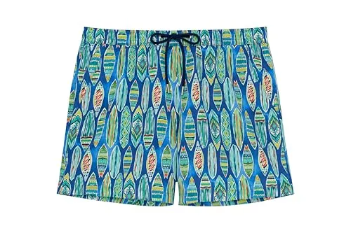 HOM Herren Short De Bain Marbella Schwimm-Slips, Blue Print, S