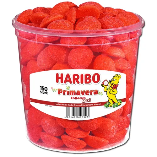  Haribo Primavera, Erdbeeren, Schaumzucker, 150 Stück 7,57€/1kg