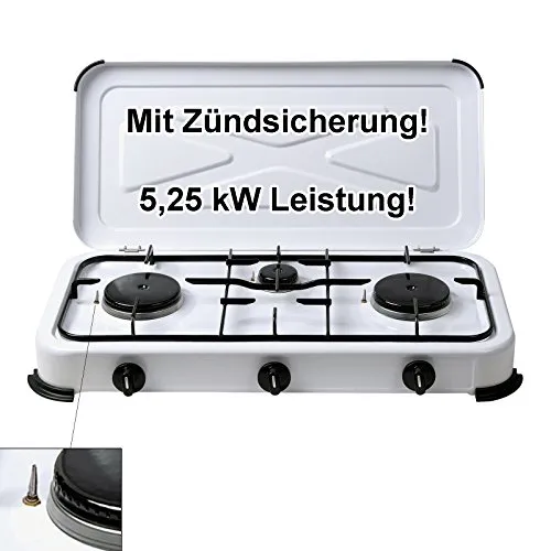 BlueCraft Gaskocher 3-flammig