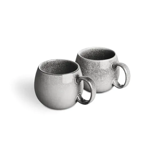 SPRINGLANE Geschirr Grau, Steingut Tafelservice Misty Cliff (Tasse 2er-Set)