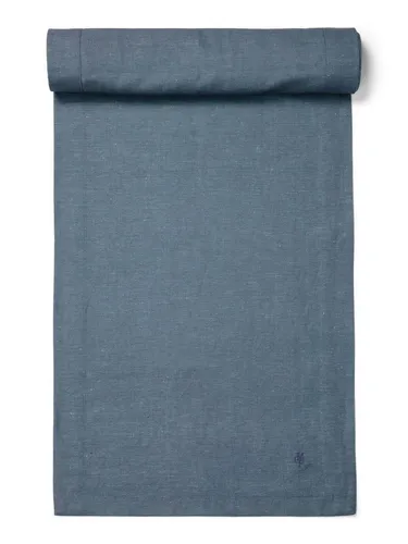 Marc O Polo Tischläufer Akalla Smoke-Blue, 50x250 cm - Tischläufer aus 50% Bio-Baumwolle und 50% Leinen, nachhaltig und natürlich. Ideal für einen urbanen Lebensstil mit hohem Qualitätsanspruch.
