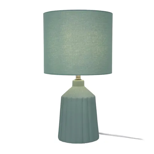 Relaxdays Tischlampe Keramiklampe in modernem Design - Elegante Tischlampe aus Keramik mit Leinen- und Eisenakzenten. Ideal für jeden Raum, schafft stimmungsvolle Beleuchtung und setzt stilvolle Akzente.
