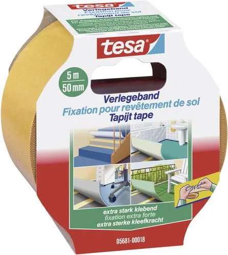 TESA EXTRA STRONG 05681-00018-11 Verlegeband Orange (L x B) 5m x 50mm 1St.