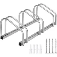 tectake® Fahrradständer - Rostfreier Stahl für Boden- und Wandmontage - Sonstige Fahrradteile, ideal für platzsparendes Parken und optimalen Halt Deiner Fahrräder dank robuster Bauweise.