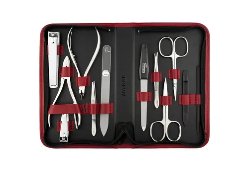 marQus Solingen Maniküre Pediküre Set in rot von marQus