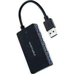 Hub USB NANOCABLE 10.16.4403 Schwarz - Schwarz