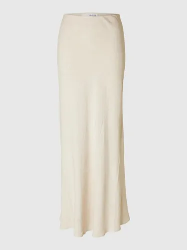 SELECTED FEMME Female Maxirock Viskosemix - Damenmaxirock aus Viskosemix mit feinem Webmuster, hoch tailliert und mit seitlichem Reißverschluss für einen eleganten Look.