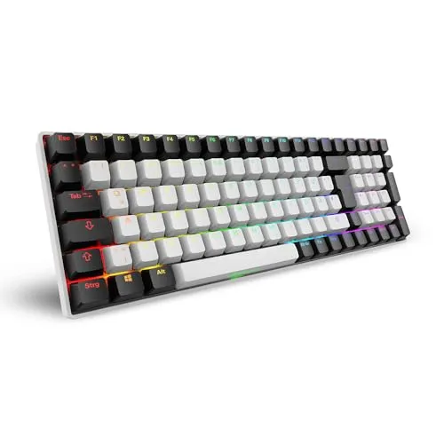 Sharkoon SGK50 S2 Weiß, RGB, Gateron Gelb in weiß von Sharkoon