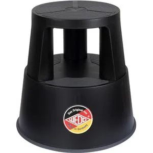 WEDO Rollhocker SuperStep schwarz Kunststoff in schwarz von Wedo