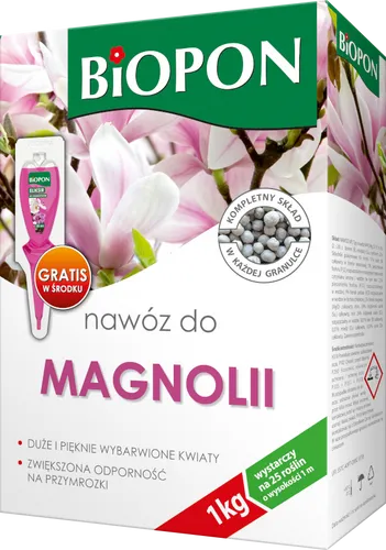 Magnolien Dünger 1kg - Optimal für blühende Magnolienbäume - Dünger für Magnolien und andere Gartenpflanzen, schnell wirkend mit mineralischen Inhaltsstoffen, ideal für alle Jahreszeiten.