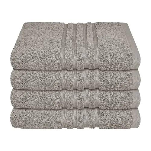Schiesser Frottier Handtuch Milano 4er Set | 100% Baumwolle | weich und saugstark - Frottiertuch Set aus 100% Baumwolle, nachhaltig produziert. 4 kuschelweiche Handtücher (50x100cm), die besonders saugfähig und farbecht sind.