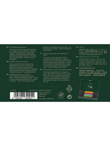 Faber-Castell Tuschestift PAP Dual Marker 5er Etui