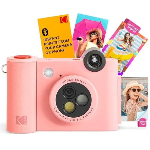KODAK Smile+ 2-in-1 Digitale Sofortbildkamera in pink von Kodak