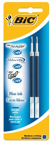 BIC Gelschreiber Minen Strichstärke: 0,35 mm blau 2 Minen in blau von BIC