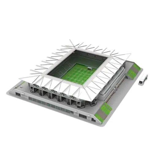 Habarri - LEGIA Puzzle 3D - Komplettset 3D Puzzle Stadion - 3D Fußballstadion für Kinder und Erwachsene - Fußballstadion Modell - Modellbau - 154 Elemente