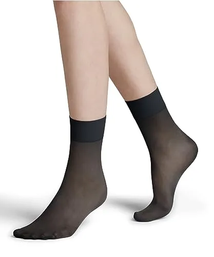 FALKE Damen Socken Pure Matt 20 DEN W So transparent einfarbig 1 Paar, Grau Graphite 3146, 35-38