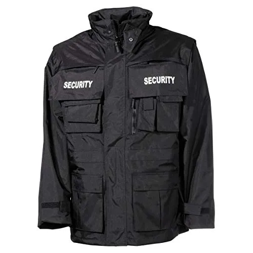 MFH Herren Security Jacke Schwarz Größe 3XL