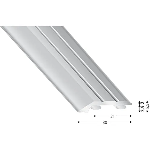 Abschlussprofil 201, Alu Silber Eloxiert Selbstklebend, 1000 Mm - Kügele