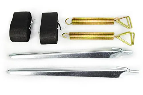 Campfrei Sturmband Set Abspannset für Vorzelte Wohnwagen und Markisen Spannband Sicherung Dachhalteband