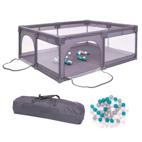 BabyGo Laufgitter Playpark mit 48 Spielbällen