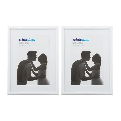 Bilderrahmen 2er Set, Tischbilderrahmen, Dekobilderrahmen 15x20 cm, Fotorahmen