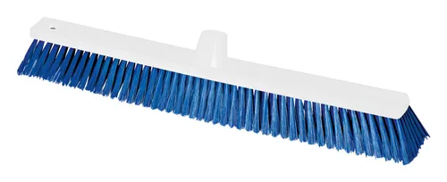 Nölle Haccp-Größflächenbesen 60cm in Blau - Haushaltsbedarf Kehrbesen mit 0,25 mm Borstenstärke, ideal für hygienische Reinigung in gewerblichen Küchen und Lebensmittelbereichen.