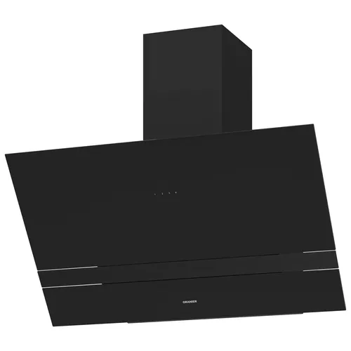 Oranier Kopffrei Wandhaube Umluft 90cm schwarz schräge Dunstabzugshaube ALIS90S2