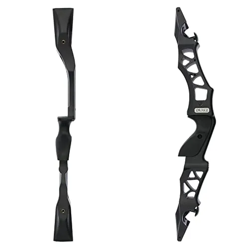 Drake Black Velvet Mittelstück 21 Zoll – ILF System für Recurvebogen – Aluminium Bogenmittelstück Rechtshand – präzise, robust & ergonomisch – inklusive Pfeilauflage & Shelf-Platte