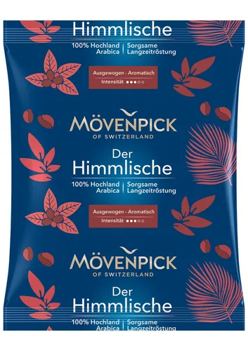 Mövenpick DER HIMMLISCHE in Kannenportionen - Kaffee in praktischen 100x60g Portionen, ideal für Gastronomie und Büro, für unverwechselbaren Genuss.