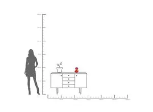 Kare Design Kerzenständer Lips, Rot in orange von KARE