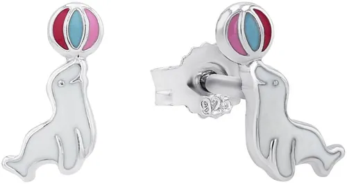 Amor Paar Ohrstecker Robbe-Design, 2027036 - Made in Germany - Ohrstecker aus 925 Sterling Silber im attraktiven Robbe-Design, ideal für modebewusste Mädchen. Leicht und angenehm zu tragen, perfekt für den Alltag oder als Geschenk.