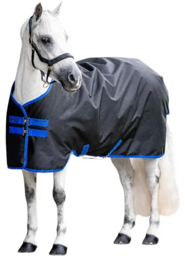 Horseware Ireland Weidedecke 100g Amigo Ripstop 900D Turnout Decke Black/Classic Blue 155 cm