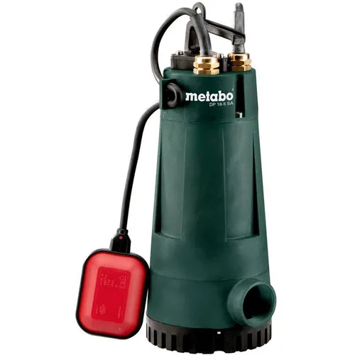 Metabo Drainagepumpe DP 18-5 SA - Leistungsstarke Schmutzwasserpumpe - Wasserpumpen, ideal für schnelle Entwässerung mit einer Fördermenge von 18.000 l/h und einer maximalen Eintauchtiefe von 7 m. Robustes Aluminiumgehäuse und IP 68 Schutz bieten Langlebigkeit.