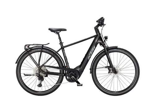 KTM Macina Tour CX 820 - 800 Wh Herren E-Bike in Schwarz 2025 - E-Bike der Kategorie Touren mit leistungsstarkem 800 Wh Akku für lange Fahrten und komfortable 28