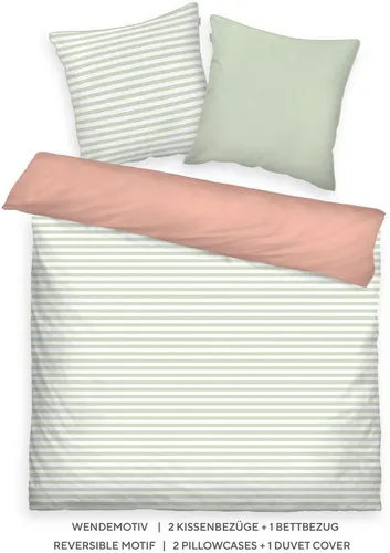 Tom Tailor Wendebettwäsche 200x220 cm in grün von TOM TAILOR HOME