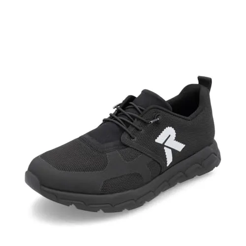 Slip On Sneaker Herren - Rieker Sport in Schwarz, Größe 41 - Laufschuhe für Herren, bequemes Slip-On Design für schnelles An- und Ausziehen, ideal für Sport und Freizeit.
