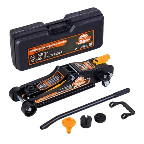 Hydraulischer Wagenheber 2,5 Tonnen Low Profile mit Koffer und Zubehör
