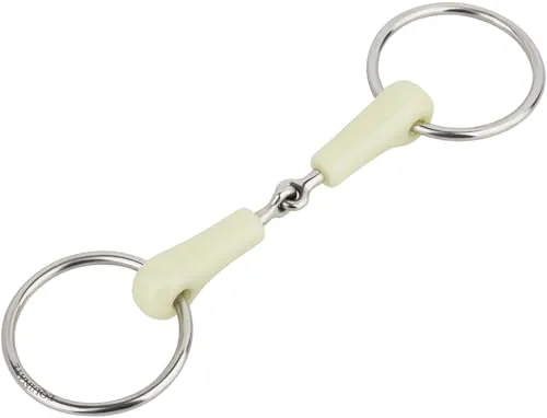 Equinate Wassertrense mit Apfelgeschmack 18mm einfach gebrochen 12,5cm | Anatomisch geformtes maulfreundliches Gebiss | Fördert die Speichelbildung und REGT die Kautätigkeit an