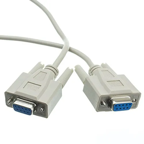 KALEA-INFORMATIQUE Kabel für serielle Daten RS232 DB9-Buchse auf DB9-Buchse mit Null-Modem-Kreuzverkabelung.