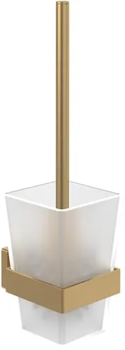 Villeroy & Boch Elements - Striking Toilettenbürstengarnitur - Elegante Toilettenbürstengarnitur in Brushed Gold, 94 x 118 mm, für ein stilvolles Badezimmer-Design.