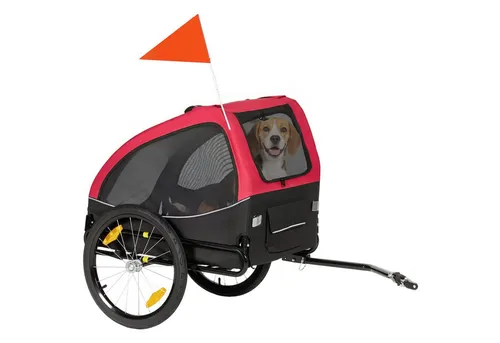 MC Star Hundebuggy mit Doppelsonnenschirm und LED-Beleuchtung