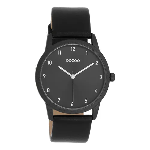 OOZOO Quarzuhr C11079 - Elegante Damenuhr mit Lederarmband - Armbanduhren: Stilvolle Quarzuhr mit spritzwassergeschütztem Design und edlem Lederarmband für feminine Eleganz im Alltag.