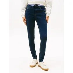 Tommy Jeans Skinny-fit-Jeans NORA MR SKNY AH1280 mit Logo-Badge blau 28 - Jeans in Skinny Fit mit Logo-Badge, elastischem Denim für perfekten Tragekomfort, ideal für lässige Outfits.