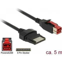DeLOCK Powered USB-Kabel 5m - Sonstige Kabel & Adapter - Hochwertiges Powered USB-Kabel mit 24V für zuverlässige Stromversorgung und Datenübertragung über 5 Meter.