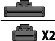 Supermicro Slim SAS x8 zu Slim SAS x4 Kabel von Supermicro