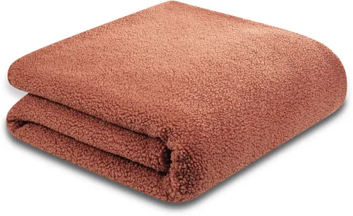 Biederlack Wohndecke Teddy 150x200 cm in orange von Biederlack