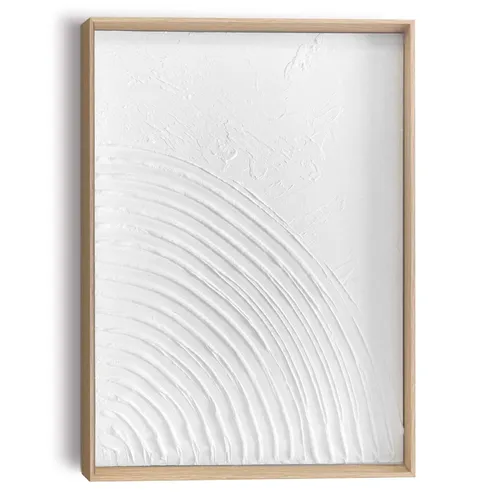 Bild QUARTER BH 30x40 cm weiß Kunstdruck Gemälde Wandbild