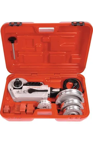 ROTHENBERGER ROBEND 4000 Set 15-18-22-28-32-35mm - Robustes Elektro-Biegegerät-Set für Rohre von 15-35 mm. Ideal für Sanitär-, Heizungs- und Kältetechnik mit patentierter ROLUB-Technologie für faltenfreies Biegen.