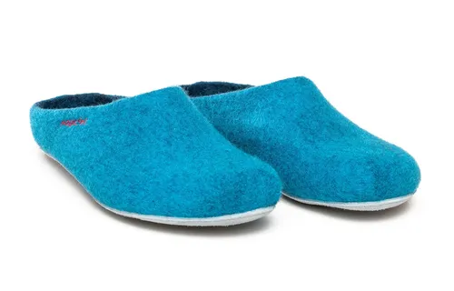 Gottstein Hausschuhe Magicfelt 701 (100% Wolle) blau (Größe 36-42), Größe Euro (US): 40