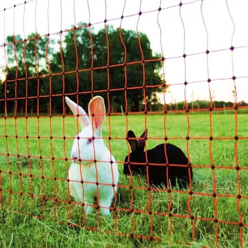 50m Kleintiernetz - Elektronetz für Kaninchen, Welpen und Hunde - Weidezäune & Pfähle, 50m langes Elektronetz aus robustem Kunststoff, ideal zum Schutz von Kleintieren und Welpen im Garten.